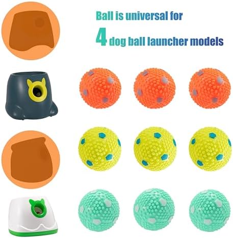 Dog Balls 12 Pcak, 9 Latex Balls and 3 Tennis Balls for Small Dogs and Puppies for Automatic Dog Ball Launcher(2 Inches) - Image 3