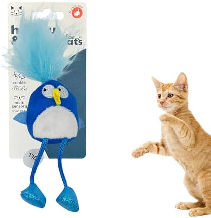 Huxley & Kent Chirpy Interactive Catnip Cat Toy, Bluebird by HuxleyKent