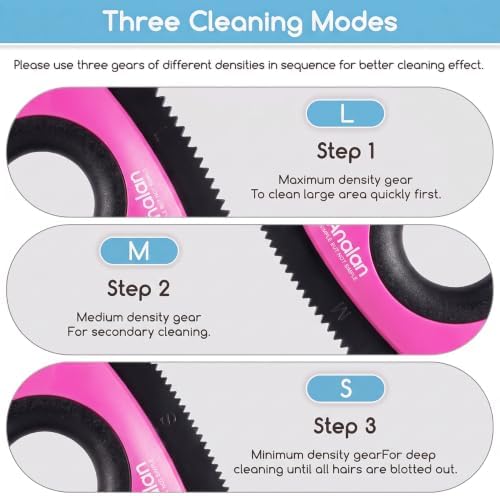 Analan Mini Pet Hair Remover for Car Detailing Dog Hair Tool Brush(Pink) - Image 6