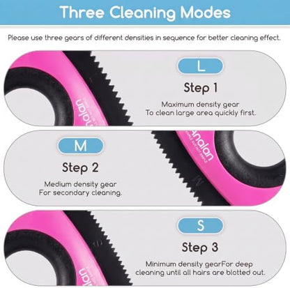 Analan Mini Pet Hair Remover for Car Detailing Dog Hair Tool Brush(Pink) - Image 6