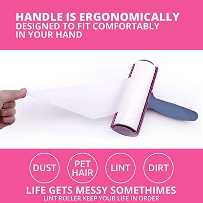WBM Home Lint Roller for Pet, Extra Sticky Dog & Cat Hair Removal, Couch, Clothes, Furniture, 60 Sheets - Image 3