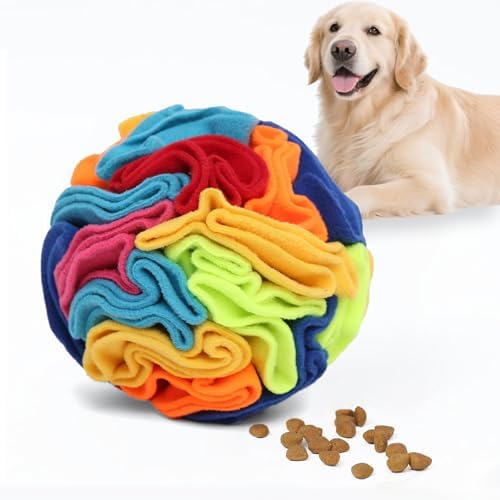 Ablechien Snuffle Ball - Snuffle Ball for Dogs Large Breed, Interactive Dog Toys to Keep Them Busy, Dog Puzzles for Large Dogs with Storage Bag Machine Washable by Havefunwithyourpets