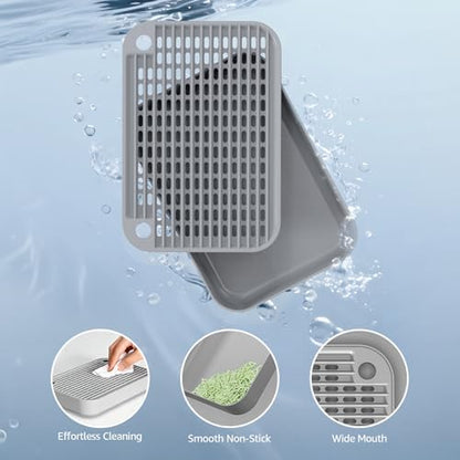 Litter Box Step, Litter Box Ramp/Catcher with Filter Function,Anti-Tracking - Image 5