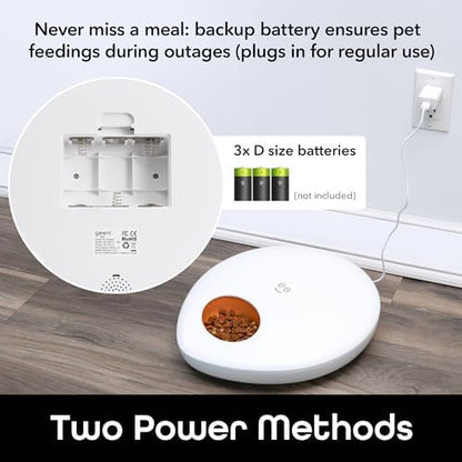 Geeni Smart Pet Feeder for Wet or Dry Food, 5-Meal with Ice Packs, White - Image 6
