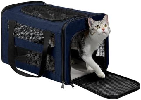 Cat Carrier Soft-Sided Travel Bag for Medium to Large Cat Over 15lbs by Comfortforyourpets