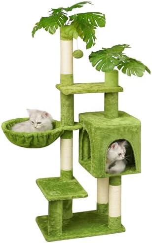 Meecal Green Cat Tree, 47-Inch Cat Tower for Kittens Under 6 Months 9lbs by Meecal