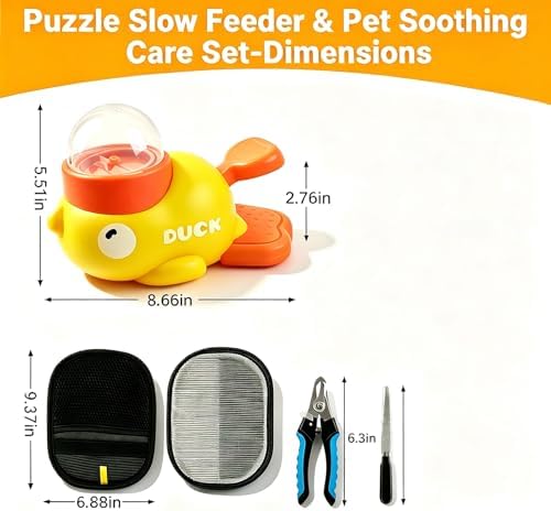 BPA Free Duck and Dog Feeding Toy and Beauty Set - Image 2