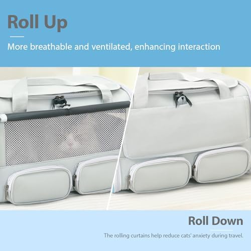 Cat Carrier for Pets up to 15 lbs, Soft-Sided Collapsible Pet Carrier - Image 6