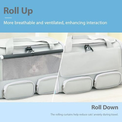 Cat Carrier for Pets up to 15 lbs, Soft-Sided Collapsible Pet Carrier - Image 6
