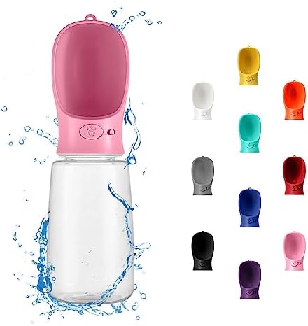 WePet Portable Dog Water Bottle, 25 OZ, Leak Proof Puppy Water Dispenser with Drinking Feeder for Pets Outdoor Walking, Hiking, Travel, Food Grade Plastic by WePet