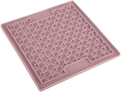 LickiMat Classic Buddy Slow Feeder for Dogs Lick Mat Boredom Anxiety Reducer Perfect for Food Treats Yogurt Liquid Food Peanut Butter Fun Alternative to a Slow Feed Dog Bowl, Guava - Image 3