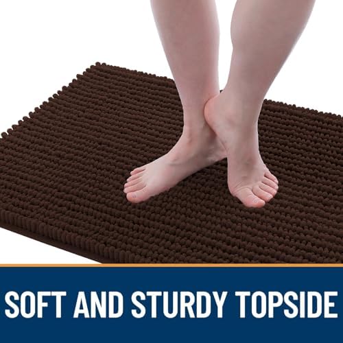 OLANLY Dog Door Mat for Muddy Paws 34x21, Extra Absorbent Chenille Mud Mat - Image 3