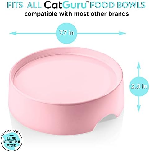 CatGuru Food Table for Cat Bowls, Elevated Feeding Station for Cat Food Bowl, Raised Stand for Pet Food and Water Bowls, Pet Feeder for Indoor Cats, Stress Free Stand for Pet Dishes (Pink, Standard) - Image 3