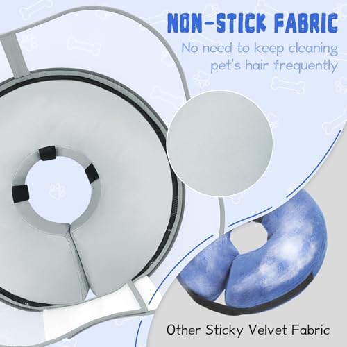 Elevated Inflatable Dog Cone Collar Alternative After Surgery, Dog Donut Collar, Soft Pet Cone to Stop Licking for Small Medium Large Dogs - Image 4