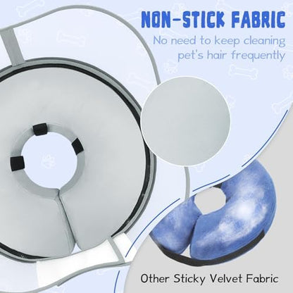 Elevated Inflatable Dog Cone Collar Alternative After Surgery, Dog Donut Collar, Soft Pet Cone to Stop Licking for Small Medium Large Dogs - Image 4
