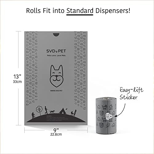 SVD.PET 2-Pack Pet Retractable Waste Bag Dispensers, Black & Primrose Pink - Image 5