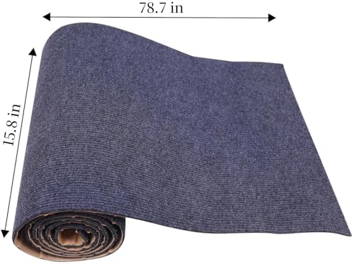 Cat Scratch Furniture Protector Couch Protector from cat Claws Self-Adhesive Carpet remnants Scratching Mat Trimmable DIY Climbing Covering Posts (Grey, 15.8" x 78.7") - Image 6