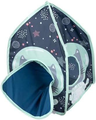 Kitty City Galactic Pop-Up Cat Play House, Collapsible Indoor Cat Hideout with Peekaboo Openings, Lightweight Foldable Kitty Cube for Play & Lounging - Image 6