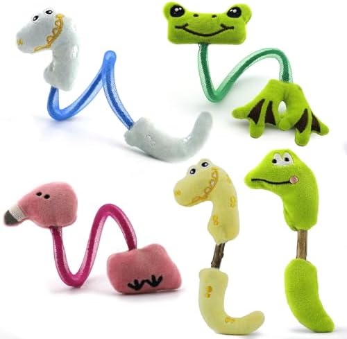 Catnip Chew Ropes Toy, Silvervine Chew Sticks, Cat Chew Toy for Teeth Cleaning, Interactive Cat Toys for Indoor Cats, for All Cat Breeds (5 Pack) by Unknown