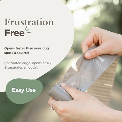 100% Certified Home Compostable and Biodegradable Dog Poop Bags - ASTM D6400 & EN 13432 Compliant dog poop bags rolls – 270 Bags – 18 x Rolls of Plant Based Poop Bags for dogs - Thick Poop Bags - Image 3