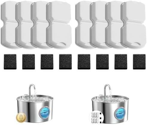 GIOTOHUN Cat Water Fountain Filter Replacement: 16 Cat Fountain Filter by GIOTOHUNPetLife