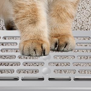 WoofiGo Enclosed Stainless Steel Cat Litter Box with Lid, XL Extra Large Litter Box for Big Cats, Metal Litter Pan High Sided, Never Absorbs Odors, Anti-Urine Leakage, Include Scoop (SH-Light Gray) - Image 7