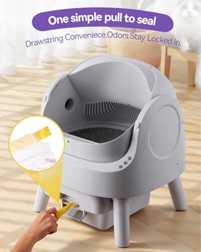 45 Count Cat Litter Box Bags Compatible with PetPivot AutoScooper 11/12 - Image 2