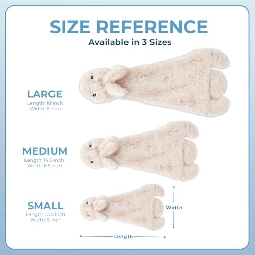 Best Pet Supplies 2-in-1 Stuffless Squeaky Dog Toy - Hare, Pig, Large - Image 5