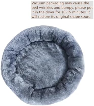 SHENGOCASE Cat Tree Tower Accessories Replacement Parts Round Top Cushion Bed Cover for Cat Perch with Elastic Band (17.7", Grey) - Image 3