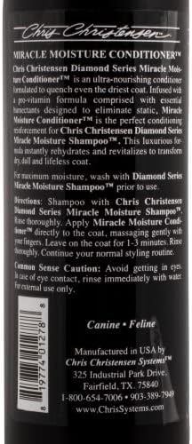 Chris Christensen Diamond Series Miracle Moisture Dog Conditioner, Groom Like a Professional, Pro-Vitamin Formula, Provides Maximum Moisture, Use on Both Dogs and Cats, Made in USA, 16 oz - Image 4
