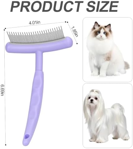 Stainless Steel Pet Dematting Deshedding Brush,Pet Grooming Tool(Blue) - Image 5