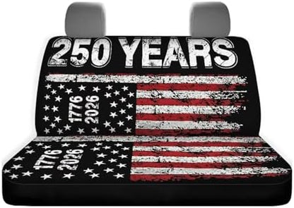 AFPANQZ 1776-2026 Years Print Car Accessories for Women 2 Pcs Back Seat Cushion, Split Bench Covers Universal Rear Seat Protector for SUV Trucks Sedan - Image 6