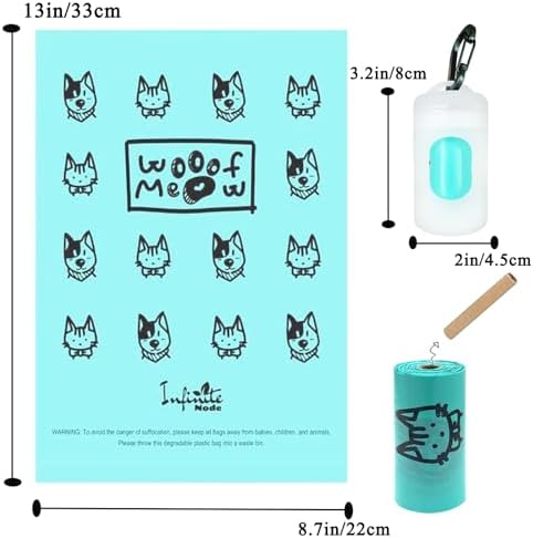 Dog Poop Bag Dispenser for Leash with Snap Clip, Skin-friendly Texture Waste Bag Holder for Dog Walks and Cats, Pets Litter Bag Container, Indoor & Outdoor Use (Transparent, 1) - Image 5