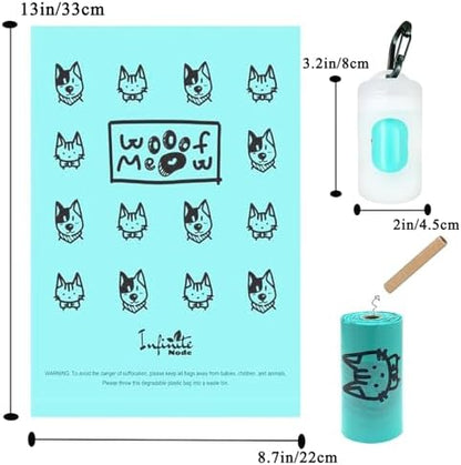 Dog Poop Bag Dispenser for Leash with Snap Clip, Skin-friendly Texture Waste Bag Holder for Dog Walks and Cats, Pets Litter Bag Container, Indoor & Outdoor Use (Transparent, 1) - Image 5