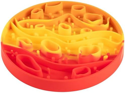 PEGGY11 2-in-1 Mars-Themed Silicone Dog Slow Feeder Bowl & Lick Mat by PEGGY11
