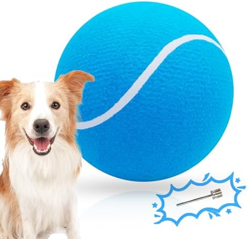 Banfeng Giant Tennis Ball for Dogs, 9.5" Large Outdoor Doy Sport Ball Gift by Banfeng