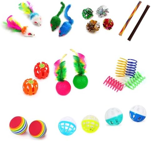iCAGY 24 Pcs Cat Toys Set for Indoor Cats, Kittens by iCAGY