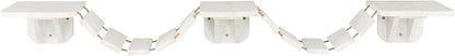Trixie Wall Mounted Cat Bridge – Space-Saving Cat Wall Shelves for Climbing, Jumping & Vertical Play – Elevated Cat Furniture with 3 Platforms – White, 59.1 x 11.8 x 5.5 in