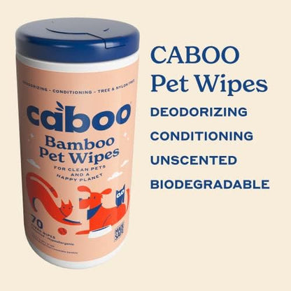 Caboo Tree Free Pet Wipes for Dogs & Cats, 70 Wipes Per Pack, 140 Total - Image 4