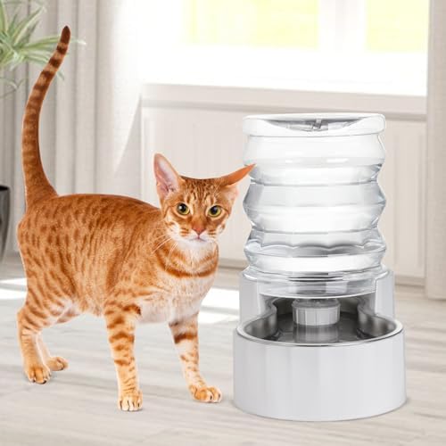 RIZZARI 4L Gravity Cat Water Dispenser: Filter-Free Compact Home Use - Image 6