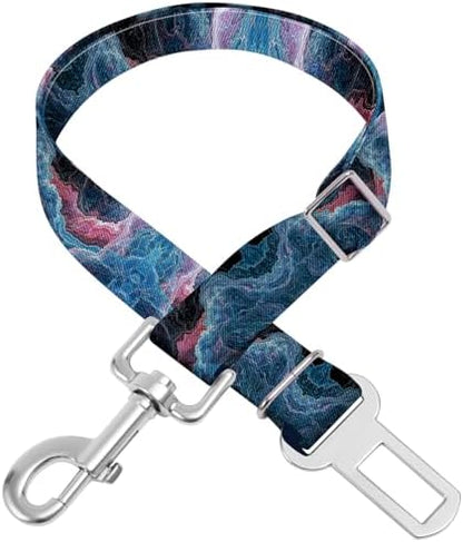 Adjustable pet cat and Dog car seat Belt，The Lanyard is Flexible and Adjustable from 20 to 33 inches (Black Lightning) by Unknown