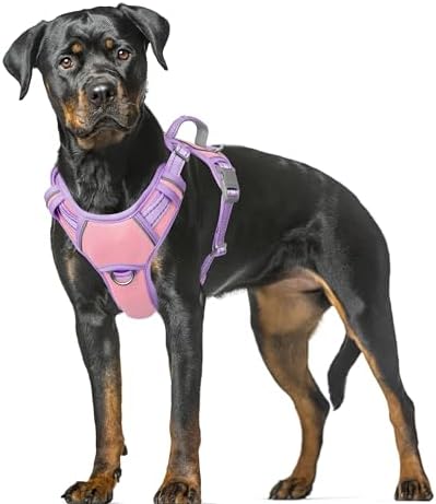 BARKBAY Dog Harness for Large Dogs No Pull Dog Vest ID Tag Pocket by BARKBAY
