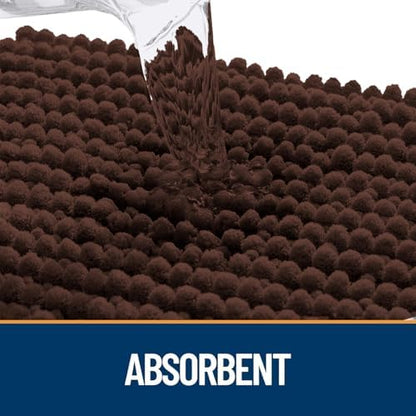 OLANLY Dog Door Mat for Muddy Paws 34x21, Extra Absorbent Chenille Mud Mat - Image 4