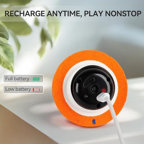 ALL FOR PAWS Interactive Dog Ball Toys, Smart Motion-Activated 2-Mode Automatic Bouncing Ball, E-TPU Material, USB Rechargeable, Enrichment Mental Stimulation Toy for Medium Large Dogs, 3.3 Inches - Image 3