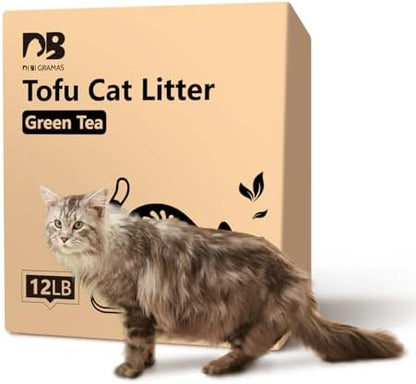 Dust-Free Quickly Absorb Odors Natural Tofu Cat Litter 12LB/Gr by Unknown