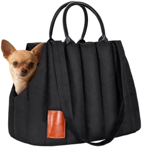 Pet Purse Carrier Tote Bag Stylish Soft-Sided Dog Travel Bag by Minsong