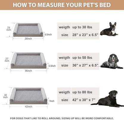 BFPETHOME Orthopedic Washable Large Dog Bed for Senior Dog Comfy Sleep - Image 6