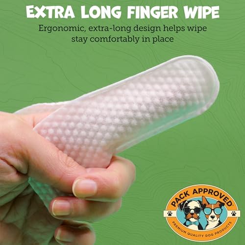Pack Approved Finger Ear Wipes for Dogs with Aloe Vera & Eucalyptus - 50ct - Image 5