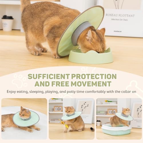Avont Lightweight Waterproof Foldable Cone, Soft E-Collar - L Green - Image 2