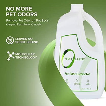 Zero Odor Pet Odor Eliminator Refill for Dog & Cat Urine, Carpet Deodorizer - Image 2